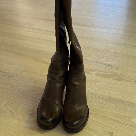 CNC Costume National Gray Leather Boots 39/US 9 - Picture 1 of 7